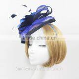 2015 New Design Elegant Church/Races Sinamay Fabric Feather Fascinator Hat thumbnail-3