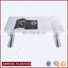Acrylic Square Table Magazine Display Coffee Table With Magazine Rack thumbnail-3
