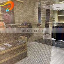 Decorative Chain Link Metal Mesh Metal Screen Mesh Shower Curtain thumbnail-3