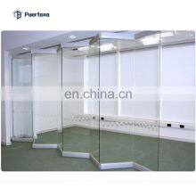 Frameless Toughened Glass Bifold Sliding Folding Doors Exterior thumbnail-2