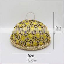 Hot Sale Colorful Bamboo Food Cover Tray With Dome Mesh Vietnam Supplier thumbnail-4