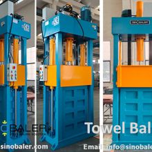 Towel Baler, Towel Baling Machine, Towel Baling Press Machine - Sinobaler