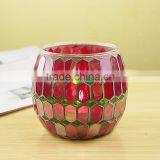 Mosaic Glass Candle Holder r Warmer Home Decorative Lotus Candle Holder