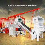 Environmental Efficient Car Radiator Recycling Machine Copper Aluminium Steel Separator