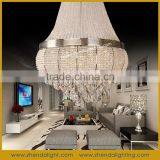 White Color Birdcage Shape Fancy Light Modern Crystal Pendant Lamp Online Shopping D048/16+9 thumbnail-1