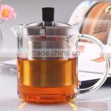 SAMADOYO 400ML Handblown High Borosilicate Glass Teapots With Stainess Steel Infuser thumbnail-1