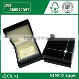 Fancy Men's Wooden Cufflink Gift Tie Pin Set Box thumbnail-1