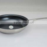 Factory Colorful Ceramic Coating 18/8 Stainless Steel Frypan