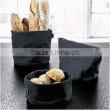 Black Cotton Canvas Bread Basket thumbnail-1