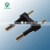 ( XY-A-049) two round pin Transformer plug insert with ROHS certification