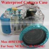 Underwater Camera Housing for Sony NEX-C3(18~55MM), Water Proof Bag Slr Camera 40m Diving, Camera Case Underwater 130ft Depth