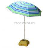 1.8m Blue Stripe Folding Korean Umbrella Parasol thumbnail-1