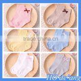 2016 Hot Selling Combed Cotton Baby Socks Cute Bow Skid Children Baby Socks MHo-205 thumbnail-3