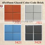Glazed Swimming Pool Ceramic Tile & Color code brick(45x45mm)