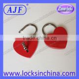 AJF beautiful love red heart lock for lovers in the gift box