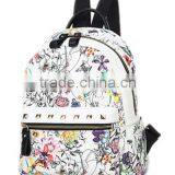 Wholesale Small Colleague School Leather Backpacks Bag for Girls Outside thumbnail-2