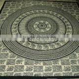 Black White Printed Tapestries Bedsheet thumbnail-2