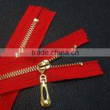 8#,3#,5# Close End Metal Auto Lock Zipper Brass Teeth Zipper for Clothing thumbnail-4