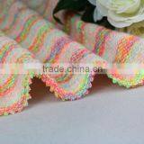 Polyester Cotton Space Dye Fabric Stripe Fabric Yarn Dyed Feeder Stripe Knitted Fabric