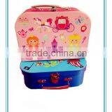 Cardboard Children Suitcase With Metal Handle for Girl & Boy for Food