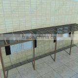 DIY Patio Cover Made of Aluminum Frame and PC Panel