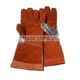 Endurable Cowhide Split Leather Aluminized Back Welding Glove thumbnail-4