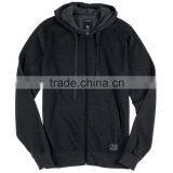 Plain black slim fit casual, stylish hoodies for men