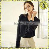 Beautiful Bright Chiffon Silk Proffessional Office Lady Blusas thumbnail-1