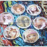 Silver Color 3D Doll Decoration Pocket Mirror , Promotion Gifts thumbnail-1