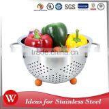 3qt/5qt Fruit Basket Kitchen Colander With Silicone Feet