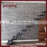 Wooden Staircase/ Stair Case Wood With Stainless Steel Railing