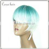 China Xuchang Ceres Company Top Quality Human Hair Indian Remy Virgin Hair Half Wig thumbnail-3