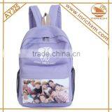 Cream Color Canvas Backpack School Bag Manufacturer thumbnail-1