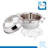 Stainless Steel High-qulity Double Handle Cooking Soup & Stock Pot thumbnail-3