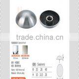 Chrome Semi Ball Decorative Mirror Screw Caps thumbnail-3