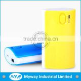 MYWAY fast conversion portable mobile battery power bank with LED flash light