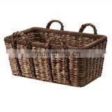 Rectangle Natural Seagrass Storage Basket With Handles Quality Choice thumbnail-2