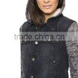 Best Quality 100% Cotton Soft Washed do the Old Mark Faded Vintage Denim Jacket (JXW1540) thumbnail-2