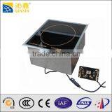 Desktop stainless steel induction electric grill built-in induction cooker