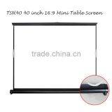 TSH40 Portable Matte White 40 Inch 16:9 Table Projection Screen Projector Screen Indoor or Outdoor thumbnail-1