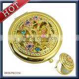 Cute and Fashion Thin Metal Makeup Mirror thumbnail-3