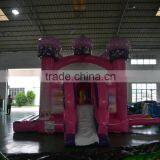 2016 New Design Gaint Inflatable Pink Snow White Combo Castle Combo With Slide for Sale Outdoors thumbnail-5
