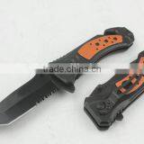 OEM Folding Rescue Knife With Orange Handle