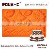 Global Silicone Fondant Mould,impression Gum Paste Mould