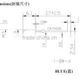 346 Oval Type Lamp Led Blue Color thumbnail-2