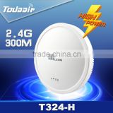2.4Ghz wireless wifi router 300 square cover indoor wireless router 300M MIMO for hotels