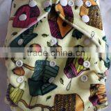 2016 New Design Wholesale MINKY Printed Baby Boy Girl Cloth Diapers, Eco-friendly MINKEE Cloth Nappy thumbnail-4