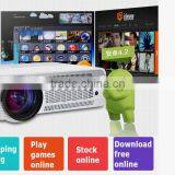 Cheapest Factory Price! 3000 Lumens, 1080P LED Projector With Android WIFI for Home Use/bars