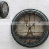 Antique Design Round Metal Art Wall Clock
