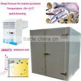 Quick Installed Polyurethane Cold Room Low Temperature for Seafood